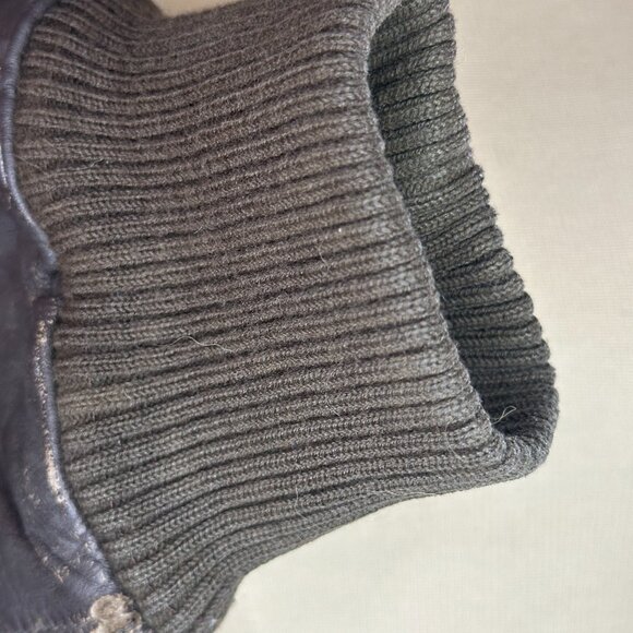 Brown Leather Vintage Bomber - Picture 9 of 11